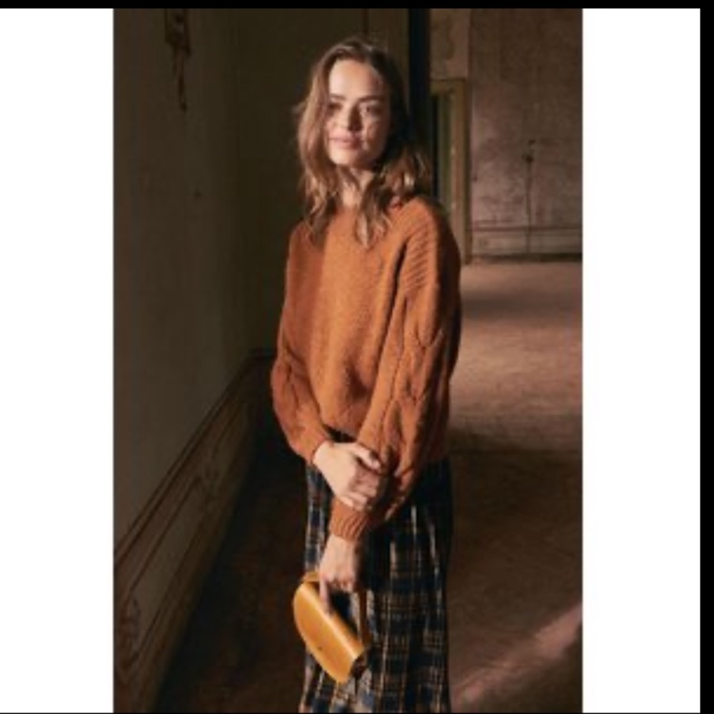 Madewell Cable-Sleeve Boatneck Sweater XXS - Picture 4 of 11